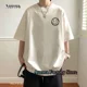 thumbnail image 2 of Nueva camiseta de algodón de verano para hombre, camisetas con estampado de cara sonriente, ropa informal para hombre, ropa de calle de manga corta a la moda, camiseta Y2K, 2 of 4
