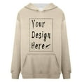 thumbnail image 5 of Women's Autumn And Winter Solid Color Thin Style Plus Size Pocket Long Sleeved Hooded Sweatshirt Pullover Sweatshirt Sweatshirt Women Hoodies Women Lightweight Hoodie Womens Medium Hoodie Hoodie for, 5 of 8