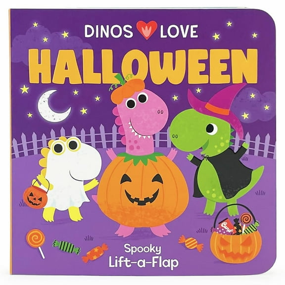 Dinos Love Halloween (Board Book)