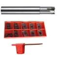 thumbnail image 4 of 10 Pcs D25mm 90° 2F Moulin de Visage Indexable Apmt1604 Insert en Carbure, 4 of 8