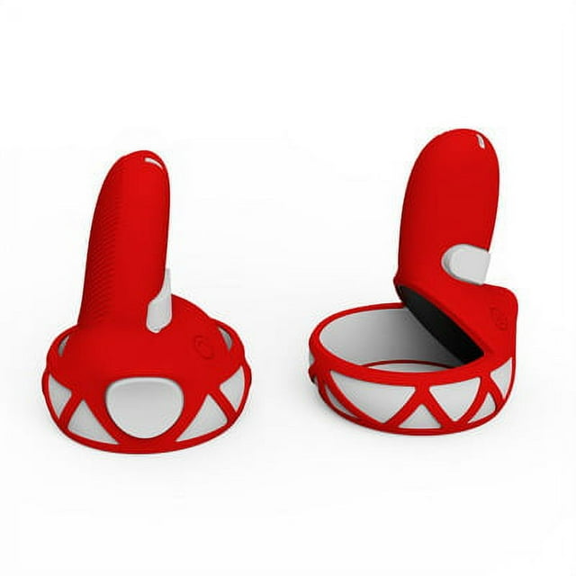 Agarre de silicona Correa para nudillos para Oculus Quest 2 Brillar Accesorios Casco de gafas VR Rojo 1 pieza