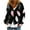 Black, variant on qucoqpe Women's 2025 Fall Winter Fashion Floral Printed Button V Neck Long Sleeve Sweaters Warm Fleece Comfy Flannel Cardigan Tops Outwear Winter Clothing for Women