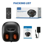 Renpho Shiatsu Foot Massager with Heat for Neuropathy Tired Foot Blood Circulation, FSA HSA Eligible, Fathers Day Gifts for Dad Men, Black
