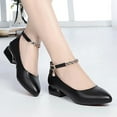 thumbnail image 5 of Chaussures de Mariée à Talon Bloc Légères pour Femmes, Talon Épais de Travail, Mode, Bride à la Cheville, 5 of 5