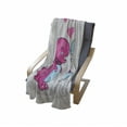 thumbnail image 4 of Dinosaur Soft Flannel Fleece Throw Blanket, 2 Dinosaurs with Spiked Neck Collars in Love Hearts Valentines, Cozy Plush for Indoor and Outdoor Use, 70" x 90", Pale Grey Pale Blue, by Ambesonne, 4 of 6