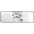thumbnail image 5 of Dreamtimes Cute Cats July 4th Hallway Runner Rug 2'x6' Kitchen Rug with Rubber Backing American Independence Day Non Slip Entryway Rug Runner Washable Soft Area Rug for Hallway Bedroom Kitchen Decor, 5 of 6