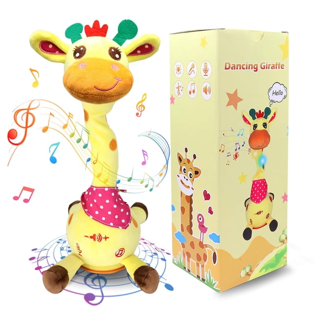 Pelúcia Girafa Falante e Bailarina Hunfur +6 Meses