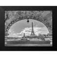 thumbnail image 2 of Frank, Assaf 24x19 Black Modern Framed Museum Art Print Titled - Eiffel Tower from Bir-Hakeim Bridge-Paris-France, 2 of 5