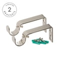 thumbnail image 2 of Barra de cortina para ventana lateral, diseño de tapón Ivilon, 2,54 cm, níquel cepillado, 2 of 5