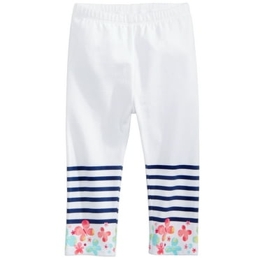 First Impressions Butterfly-Border Leggings, Baby Girls (White, 12 months)