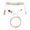 thumbnail image 2 of USB Cable with Metal Connector Detachable Coiling Spring Sprial Cable Multi Color, 2 of 5