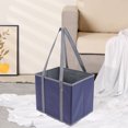 thumbnail image 5 of Unique Bargains Fabric Storage Bin for Shelves Closet Blue 13*9.8*11, 5 of 6