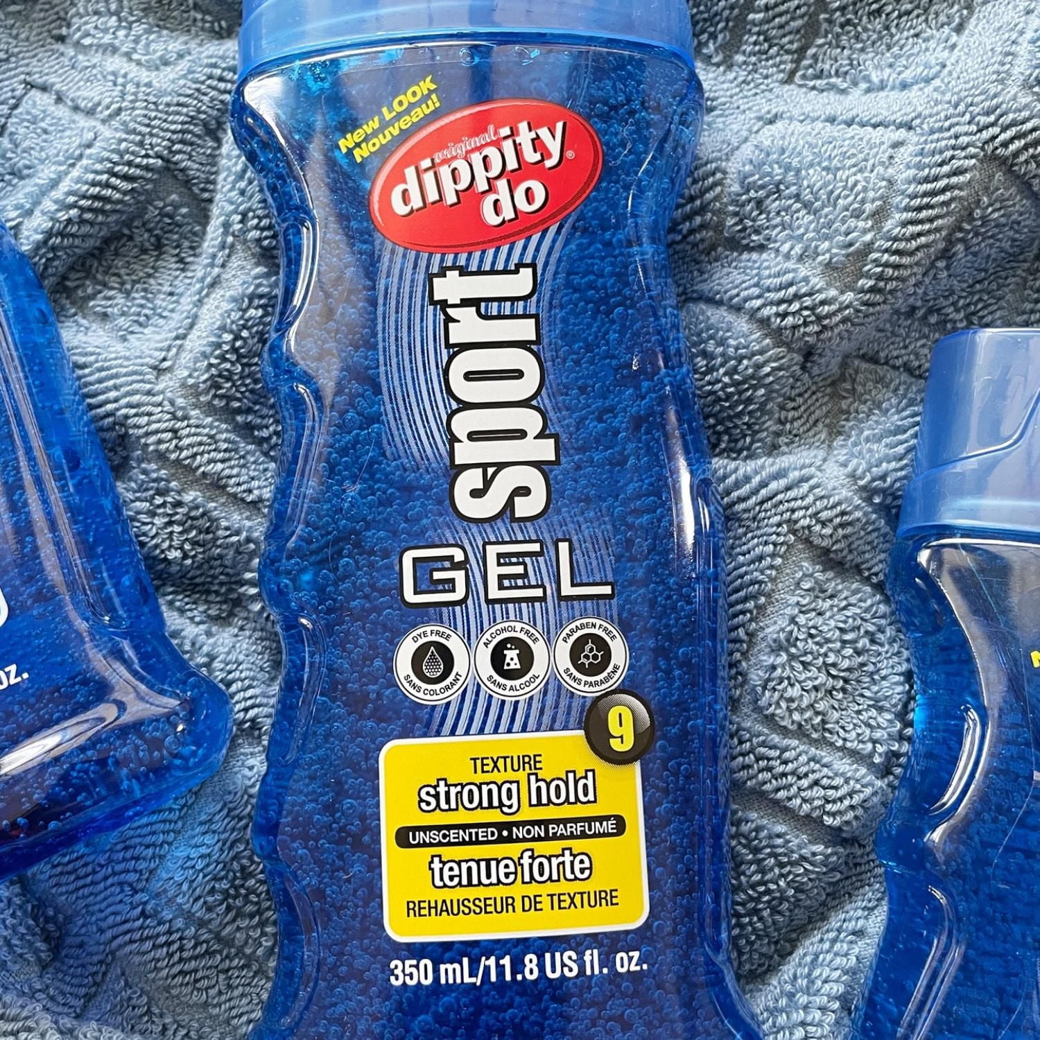 Gel SPORT dippity doMD – non parfumé – donne de la texture et de la définition à vos cheveux – tenue forte de niveau 9 350ml, Non Parfumé