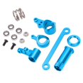 thumbnail image 4 of RC Steering Knuckle Kit, Wear Resistance Less Burden Aluminum Alloy Steering Assembly  For LC RACING 1/14 Blue,Red, Color, 4 of 8