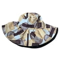 thumbnail image 5 of XINPING Women's Reversible Printed Sun Bucket Hat, Oversized Wide Brim UV Protection Beach Vacation Hat with Abstract Pattern, Lightweight and Packable, 5 of 5