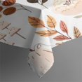 thumbnail image 3 of Fall Leaves Pumpkin Rectangle Tablecloth 60"x84",Waterproof Polyester Rectangle Table Cloth, Wipeable Spillproof Polyester Tablecloth for Dining, Camping, Indoor and Outdoor, 3 of 4