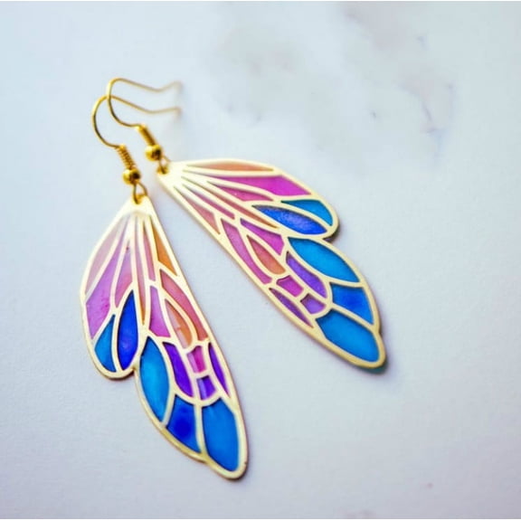Zhuge Retro New Unique Design Style Dangle Drop Earrings for Women Ethnic Bohemian Vintage Jewelry (Gold)