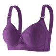 thumbnail image 4 of ALLLIST Womens Bras Plain Purple No Underwire Bralette Breathable T Shirt Women's Lingerie Size 36-44, 4 of 4