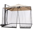 thumbnail image 1 of SOOSPE-MZ 10ft Patio Mosquito Netting Patio Umbrella Cover Mosquito Netting Screen,Windproof Anti-Mosquito with Zipper Portable F, 1 of 9