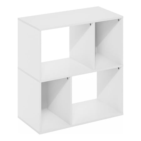 Pemberly Row 4-Cube Irregular Cubes Storage Bookcase/Bookshelf White