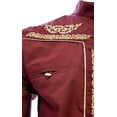 thumbnail image 3 of MEN'S SHIRT CHARRA EMBROIDERED CHARRO STYLE, CAMISA CHARRA DE HOMBRE CON BOTON HUESO, 3 of 3