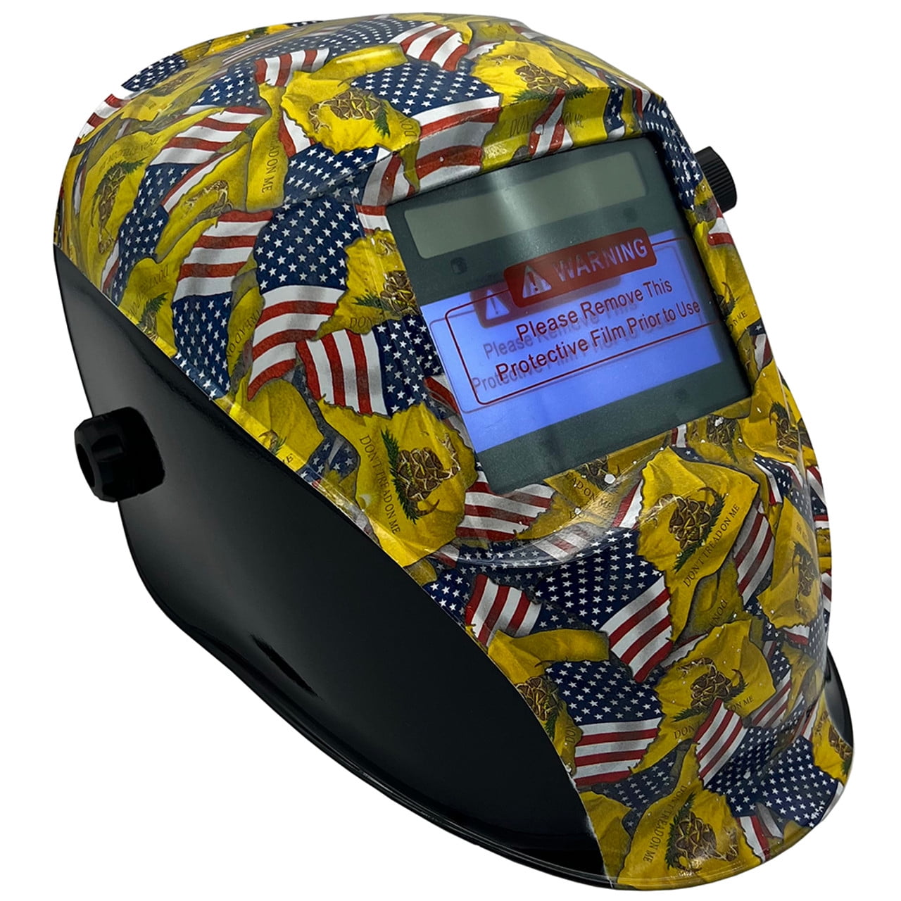 Don't Tread On Me USA Flag Pattern Hydro Dipped Auto Darkening Welding Helmets