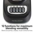 thumbnail image 6 of Hamilton Beach Smoothie Blender, 48 oz BPA-Free Jar 650 W 12-Function Countertop Blender for Kitchen, Black, 6 of 10