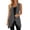 Grey, variant on Sleeveless Vest for Women Summer Casual Open Front Irregular Hem Lightweight Cardigans Beach Coverups