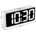 thumbnail image 4 of DreamSky Large Digital Alarm Clock for Visually Impaired - 8.9 Inches Big Electric Clock for Bedroom Jumbo Number Display Fully Dimmable Brightness Dimmer USB Ports 12/24H Adjustable Alarm Volume, 4 of 8