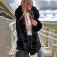 thumbnail image 4 of Chaqueta acolchada de algodón con cuello de piel desmontable, parka con capucha, abrigo cálido acolchado de algodón para mujer, chaqueta de abrigo de moda con cremallera, 4 of 5