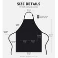 thumbnail image 2 of Syntus 2 Pack Adjustable Bib Apron Thicker Version Waterdrop Resistant with 2 Pockets Cooking Kitchen Aprons for Women Men Chef, Black, 2 of 3