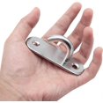 thumbnail image 4 of Stainless Steel M8 Ceiling Hooks Oval Open Hooks Eye Plate Anchor Wall Screw, 4 of 4