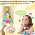 thumbnail image 4 of Rompecabezas Apilable de Madera Tengantongda 3D Juguete Montessori, 4 of 8