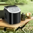 thumbnail image 3 of "Outdoor Ice Maker Machine Portable Countertop - 26 lbs/Day, 9 Cubes in 6 Mins, Self-Cleaning w/Basket & Scoop - Compact w/Carrying Handle for Camping, RV, BBQ, Pool Parties, Tailgating", 3 of 10