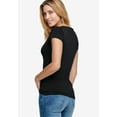 thumbnail image 2 of ellos Women's Plus Size Scoop Neck Tee, 2 of 4