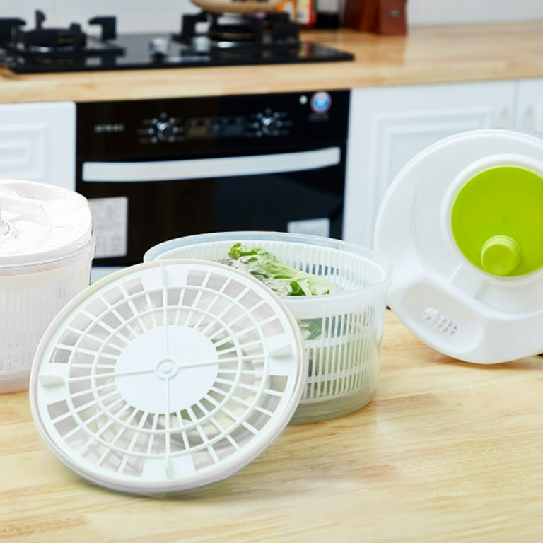 FASLMH Salad Spinner and Chopper - 6.3-Quart Vegetable Washer Dryer -  Compact Storage - Electric Controls for Quick Veggie Prep 