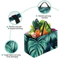 thumbnail image 3 of Tropical Jungle Palm Leaves Reusable Foldable Oxford Cloth Collapsible Easter Basket Storage Bin Bag with Large Capacity, 3 of 7