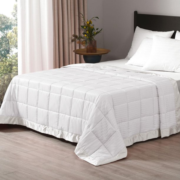 Manta con peso downluxe 15 lb 229x229 cm Marfil Queen