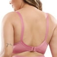 thumbnail image 4 of Women‘s Underwire Bra Lace Floral Bra Unlined Unpadded Plus Size Full Coverage Bra, 4 of 5