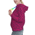 thumbnail image 2 of Honeii Floral Colorful Pattern Womens Oversized Hoodies Long Sleeve Sweatshirts Pullover Fall Outfits with Pocket-Medium, 2 of 7