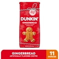 thumbnail image 3 of Dunkin’ Gingerbread Artificially Flavored Coffee, Ground Coffee, 11 oz Bag, 3 of 13