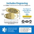 thumbnail image 2 of MedicEngraved Yellow Gold Stainless Steel Custom Medical Alert Bracelet - 5mm Oval Link, 2 of 7