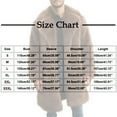 thumbnail image 3 of PiGOGI Men's Winter Warm Faux Fur Long Coat Jacket with Turn Down Collar Casual Outerwear Brown XL, 3 of 9