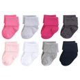 thumbnail image 3 of Luvable Friends Baby Fun Essential Socks, Gray Pink, 12-24 Months, 3 of 3