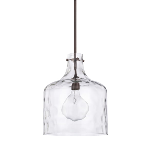 Capital Lighting 325717BZ 1 Light 15" Tall Pendant - Bronze