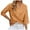 Orange, variant on OSOLU 3/4 Sleeve Women Tops Casual Loose T-Shirt O-Neck Tshirts Tee Cute Solid Color Long Version Tops Leisure Dailywear