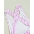 thumbnail image 5 of Suealasg Little Girl Summer One Piece Swimsuit Sleeveless Floral Stripes Monokini Swimwear 1T 2T 3T 4T 5T Kids Toddler Girls Bathing Suit Beach Wear, 5 of 6