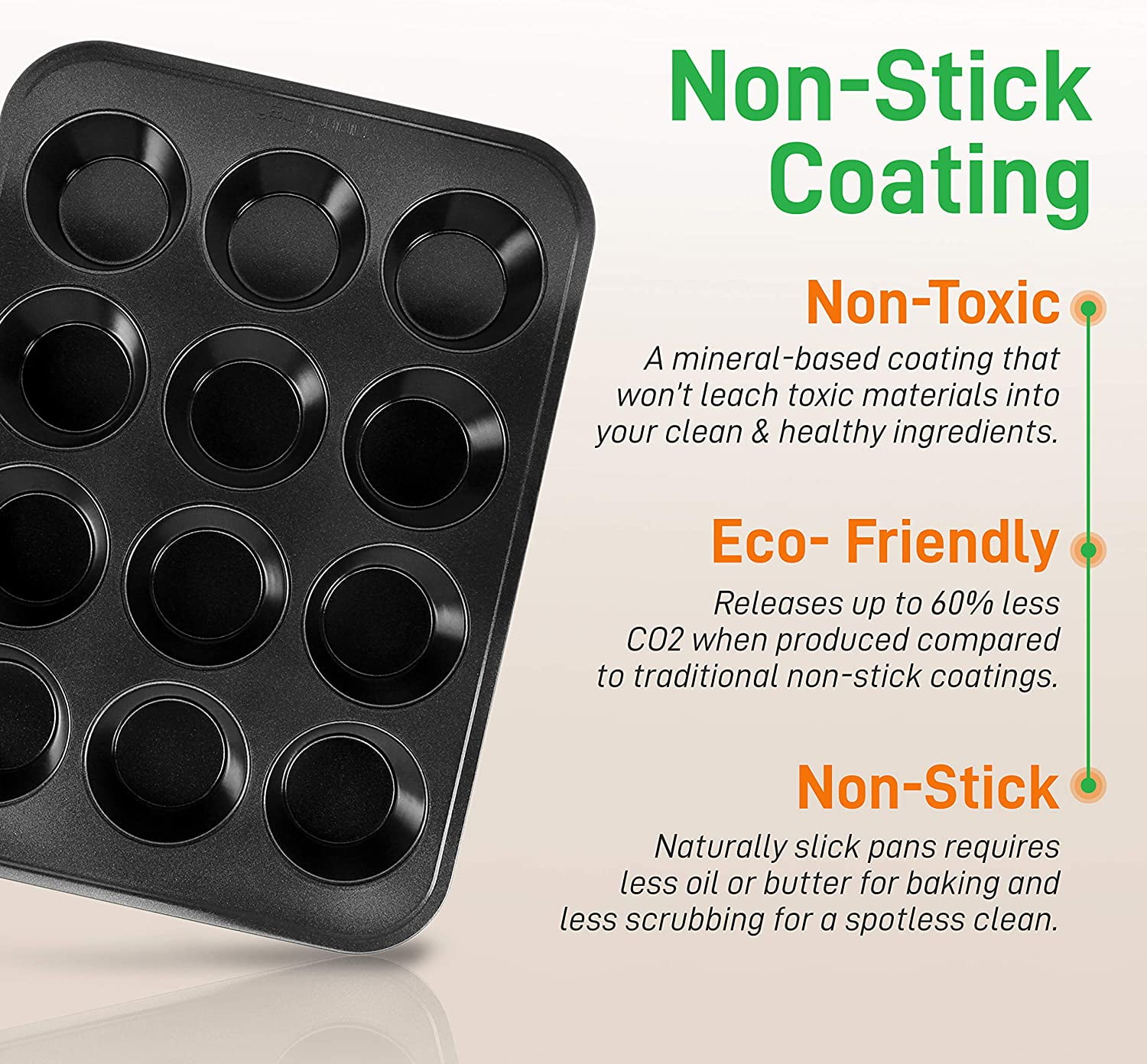 NutriChef 13-inch Black Cookie Sheet Baking Tray, Non-Stick Coated Layer Surface, Great for Food Preparation, Serving, Pastry Dessert Baking