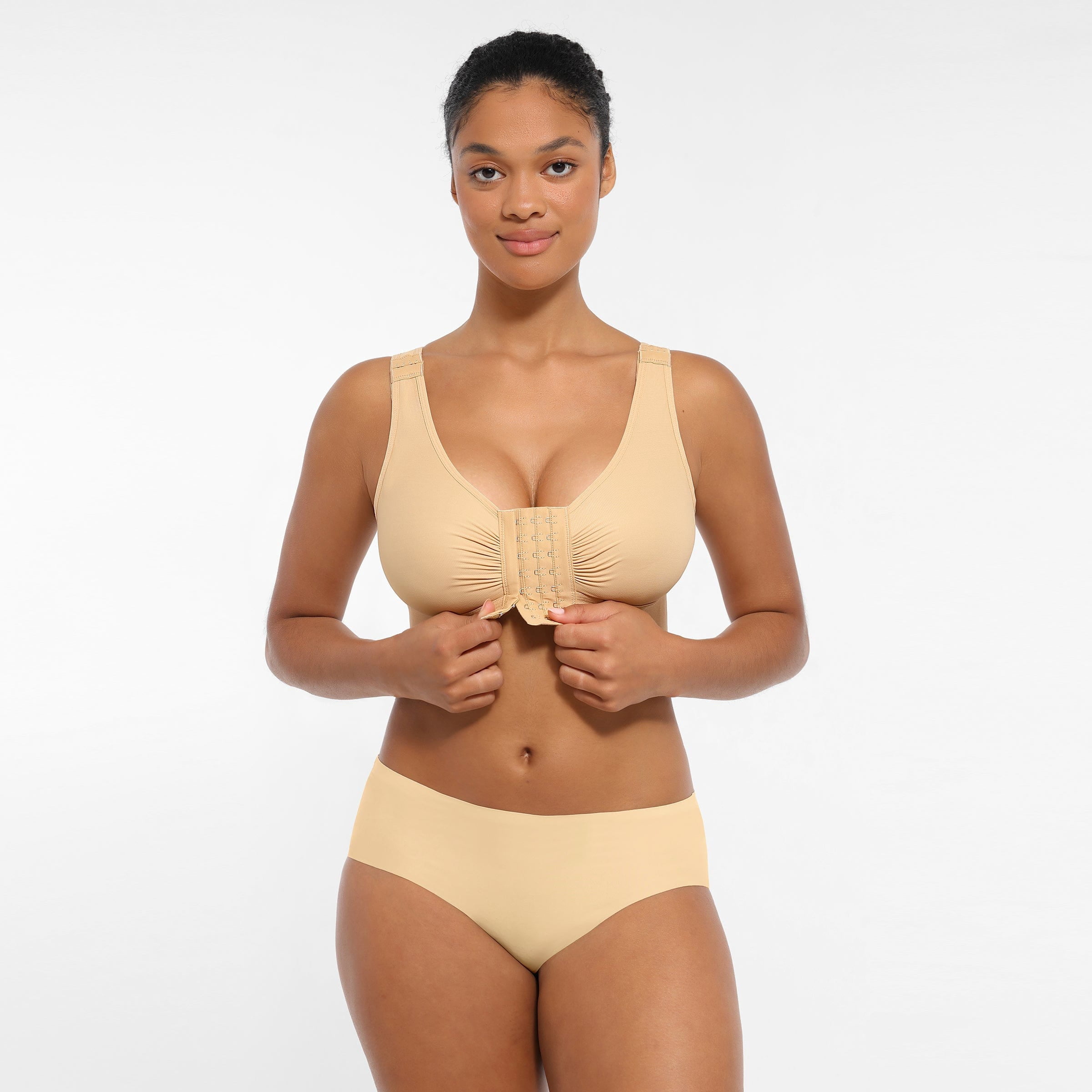 FeelinGirl Post Surgery Compression Bra with Front Closure