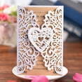 thumbnail image 2 of 10 Pieces Pearl Paper Floral Invitation Card Invitation Holder with Blank Inner Pages for Wedding, Birthday Party, Anniversary, 2 of 8